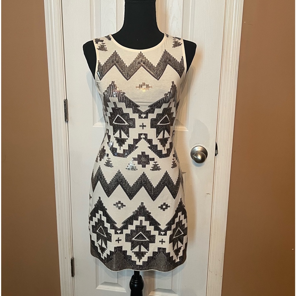 EXPRESS SLEEVELESS SEQUIN  MINI DRESS size XS
